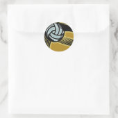 Goldene Tage - Runder Aufkleber (Tasche)