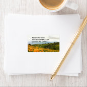 Goldene Taglilie Blume Adressaufkleber (Insitu)