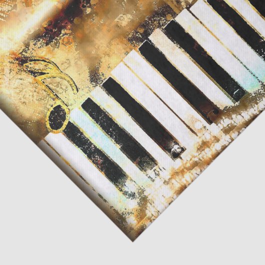 Goldene Tastatur Seidenpapier (Ausschnitt)