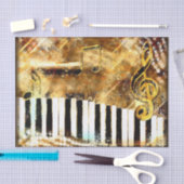 Goldene Tastatur Seidenpapier (Handwerk)