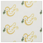 Goldene Taube mit Efeu Stoff (Muster)