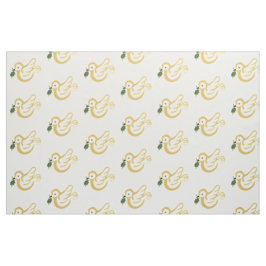 Goldene Taube mit Efeu Stoff (Fat Quarter (45,7 x 55,9 cm))