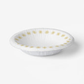 Goldene Teardrops Pappteller (Gewinkelt)