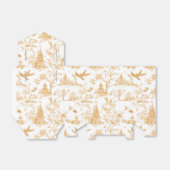 Goldene Tempel Chinoiserie Gefallen Box Geschenkschachtel (Ungefaltet)