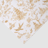 Goldene Tempel Chinoiserie Tiuuse Papier (Detail)