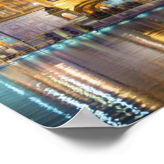 Goldene Tempelposter Poster (Ecke)