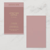 Goldene Textbezeichnung Elegante Moderne Beruflich Visitenkarte (Vorne/Hinten)