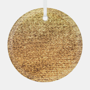 Goldene Textilien: glamouröser Makro-Hintergrund. Ornament Aus Glas