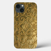 Goldene Textur Case-Mate iPhone Hülle (Rückseite)