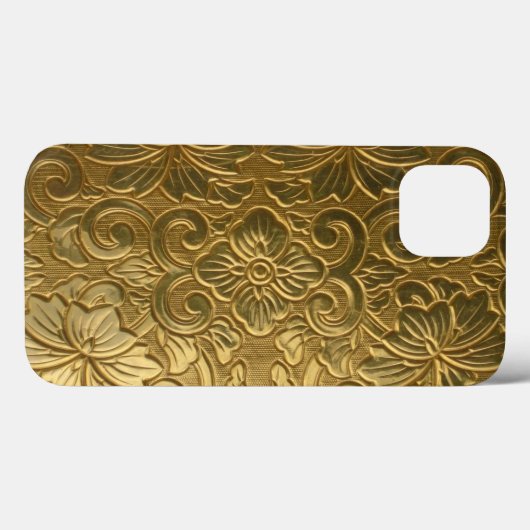 Goldene Textur Case-Mate iPhone Hülle (Rückseite (Horizontal))