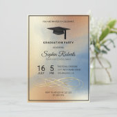 Goldene Textur Einladung (Stehend Vorderseite)