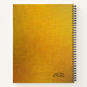 Goldene Textur Notizblock (Rückseite)