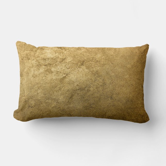 Goldene Textur, Vintages Gold, antik Lendenkissen (Vorderseite)
