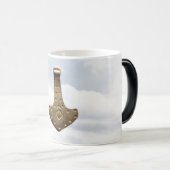 Goldene Thor Hammer Wolken Morphing Tasse (VorderseiteRechts)