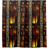 "Goldene Threads der Tradition" Duschvorhang (Vorderseite)