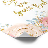 Goldene Tinkle Bitte unterzeichnen Sie unser Gäste Poster (Ecke)