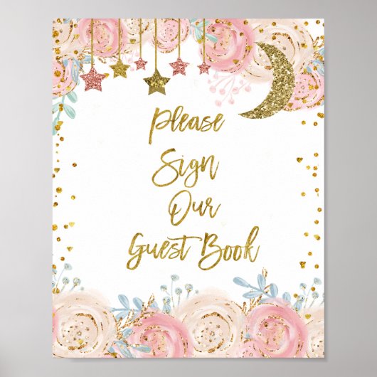 Goldene Tinkle Bitte unterzeichnen Sie unser Gäste Poster (Vorne)