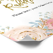 Goldene Tinkle-Stern Windelstern Windelrumpf Poster (Ecke)