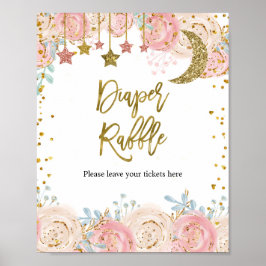 Goldene Tinkle-Stern Windelstern Windelrumpf Poster