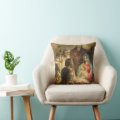 Goldene TöneVintage Nativity-Szene Kissen (Stuhl )