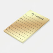 goldene Tore personalisiert Post-it Klebezettel (angewinkelt)