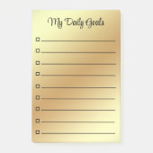 goldene Tore personalisiert Post-it Klebezettel (Vorderseite)