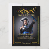 Goldene Touch Brighert deine Zukunft. Einladung (Vorderseite)