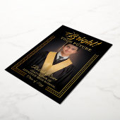 Goldene Touch Brighert deine Zukunft. Folieneinladung (Gedreht)