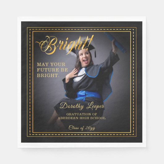 Goldene Touch Brighert deine Zukunft. Serviette (Vorderseite)