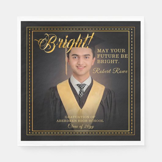 Goldene Touch Brighert deine Zukunft. Serviette (Vorderseite)