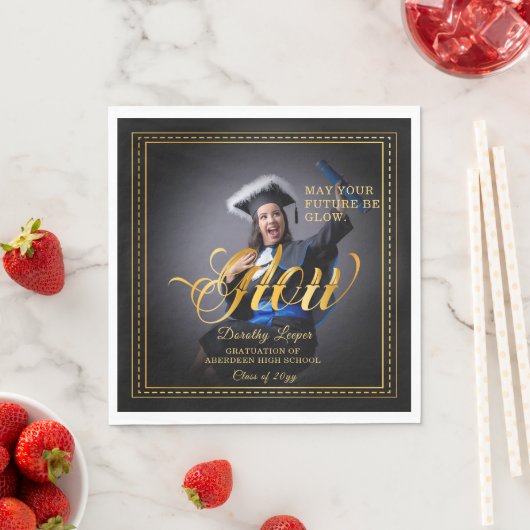 Goldene Touch Erleuchtet eure Zukunft. Serviette (Beispiel)