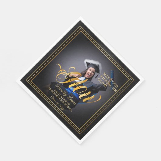 Goldene Touch Erleuchtet eure Zukunft. Serviette (Ecke)