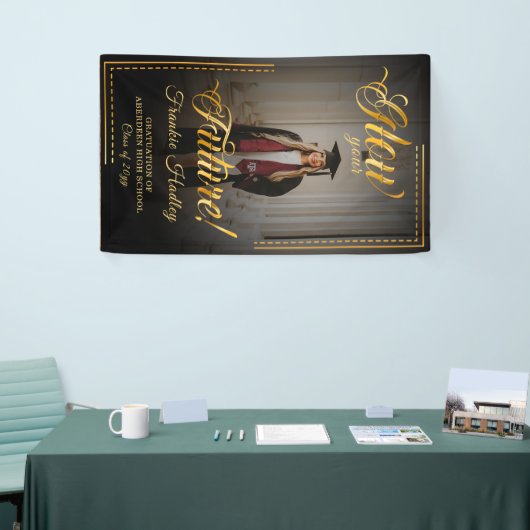 Goldene Touch Glow your future Banner (Messeveranstaltung)