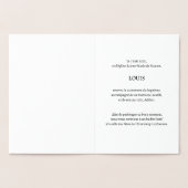 Goldene traditionelle Taufe Folienkarte (Innenseite)