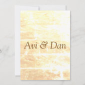 Goldene Traditionen - Einladung (Rückseite)