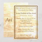 Goldene Traditionen - Einladung (Vorne/Hinten)