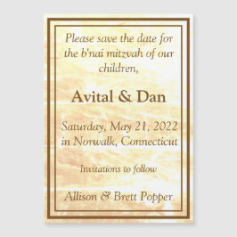 Goldene Traditionen Magnetkarte Save the Date