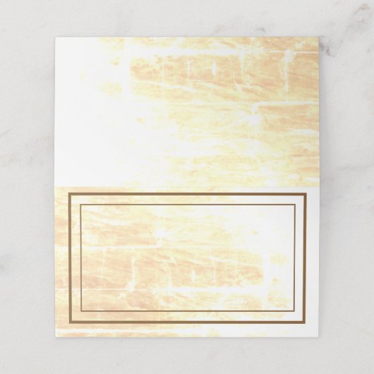 Goldene Traditionen Platzkarte (Außenseite Aufgefaltet)