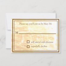 Goldene Traditionen RSVP-Karte