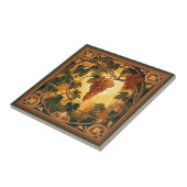 Goldene Trauben Fliese (Seite)