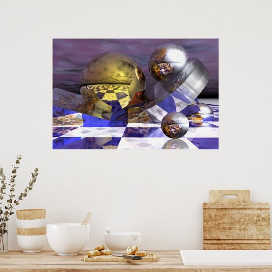 Goldene Träume Poster (Küche)