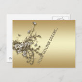 Goldene Träume Postkarte (Vorne/Hinten)