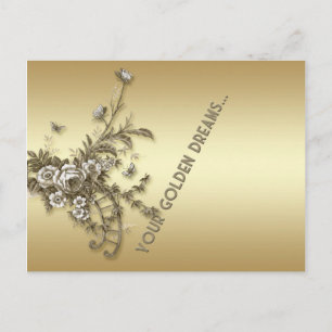 Goldene Träume Postkarte