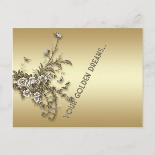 Goldene Träume Postkarte (Vorderseite)