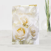 Goldene Traumhochzeit Einladungskarte (Vorderseite)