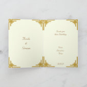 Goldene Traumhochzeit Einladungskarte (Innenseite)