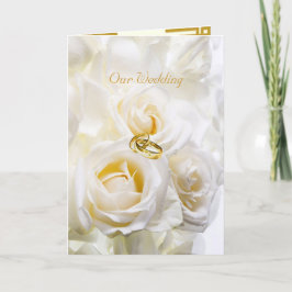 Goldene Traumhochzeit Einladungskarte