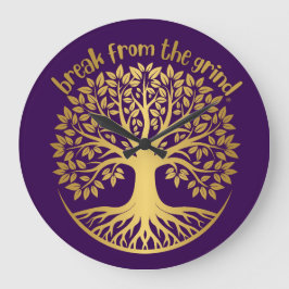 Goldene Treppe Große Wanduhr