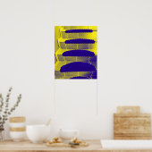 goldene Treppe hoch Poster (Küche)