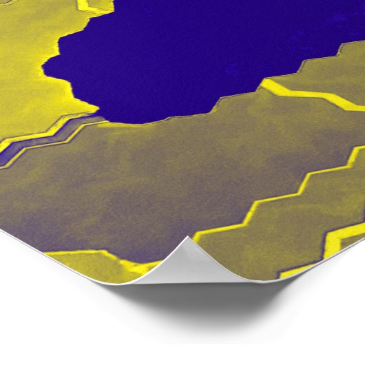 goldene Treppe hoch Poster (Ecke)